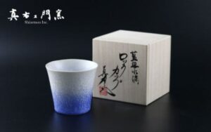 藍染水滴ロックカップ(竹形)